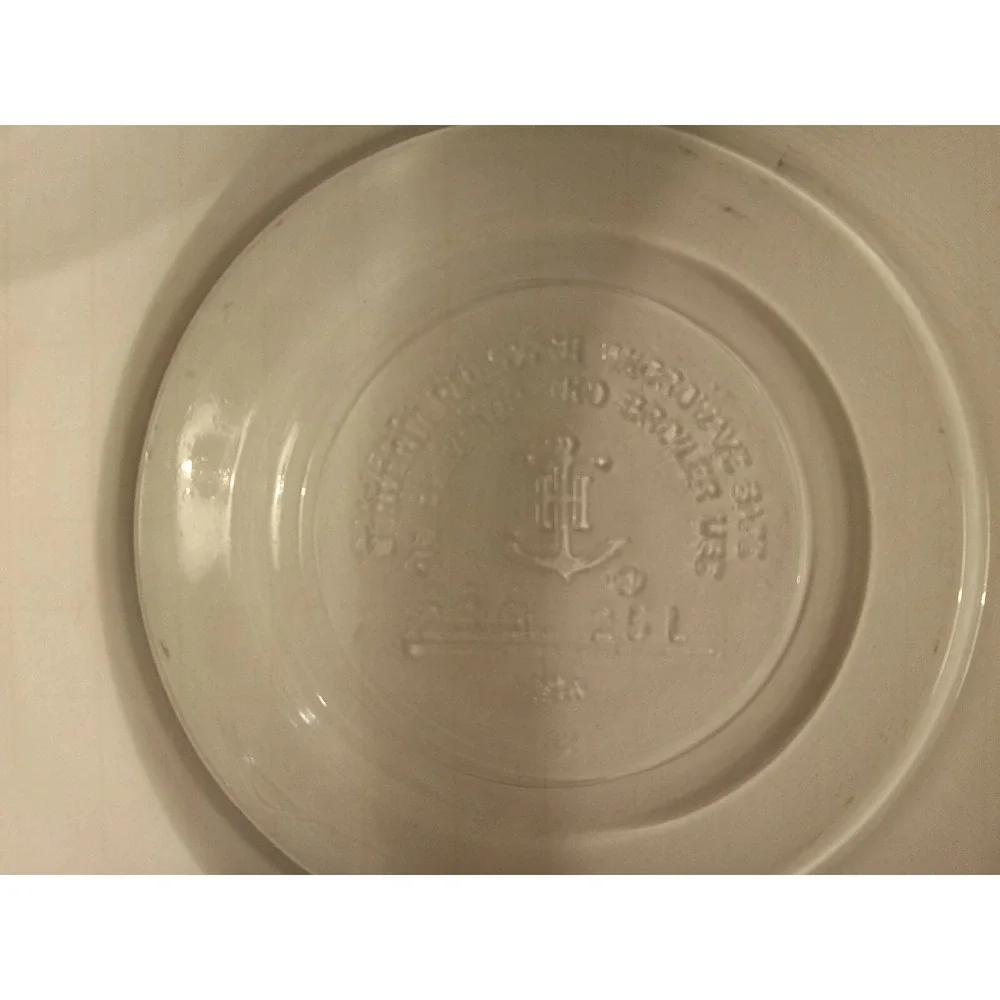 Vintage Anchor Hocking Clear Glass Mixing Bowls Set 1.5qt 2.5qt USA